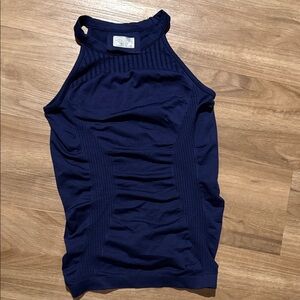 Athleta Dark Blue High-Neck Tank Top
